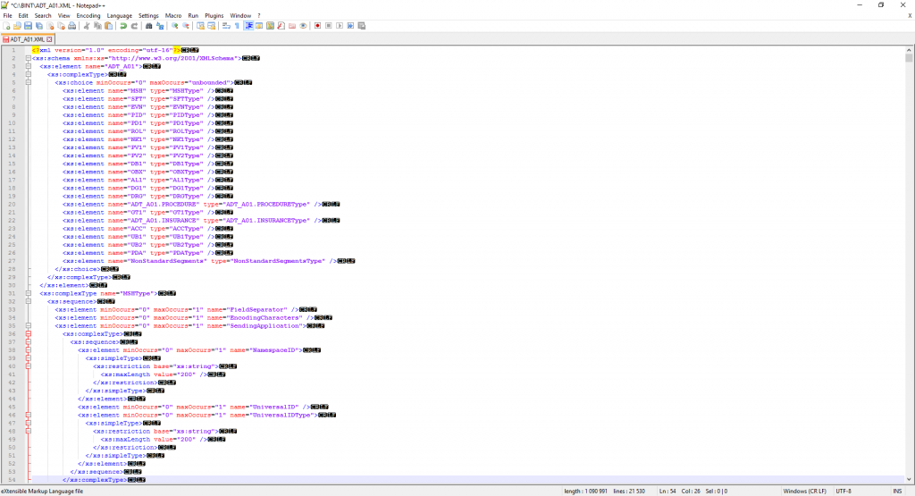 HL7 schema