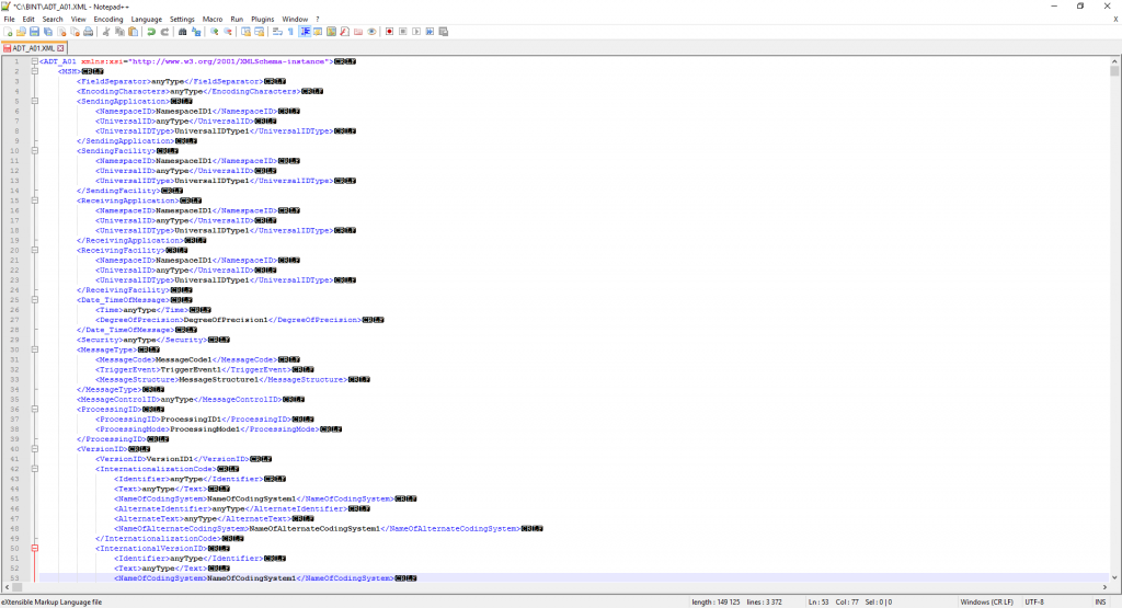 HL7 schema