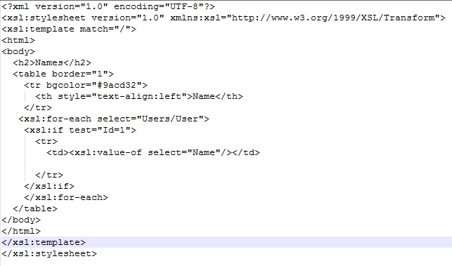 Omvandla XML med hjälp av XSLT